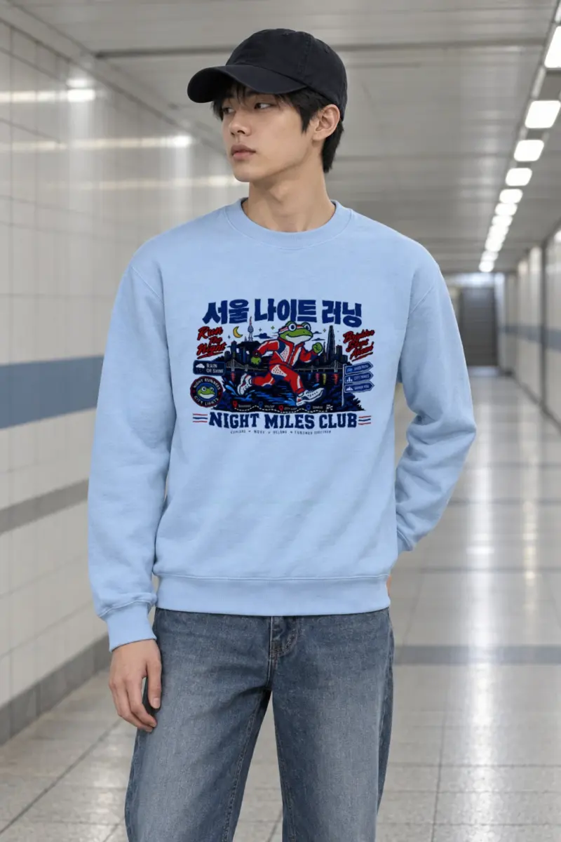 "Run The Night" Heavy Blend Unisex Crewneck Sweatshirt