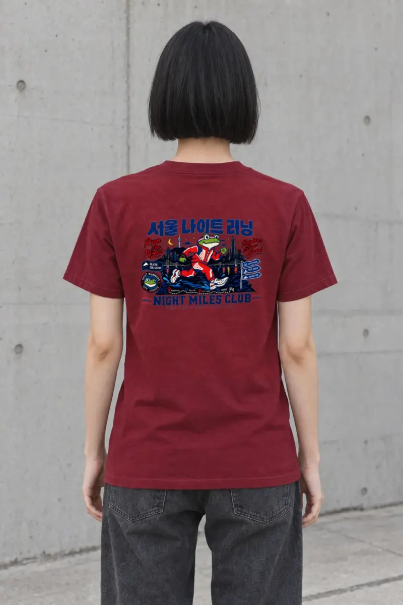 "Run The Night" Heavyweight Unisex Crewneck T-shirt