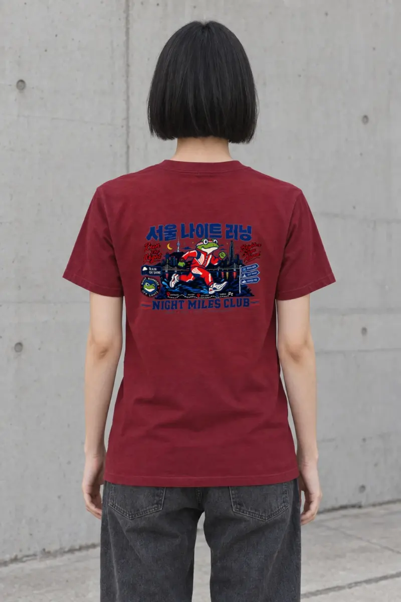 "Run The Night" Heavyweight Unisex Crewneck T-shirt