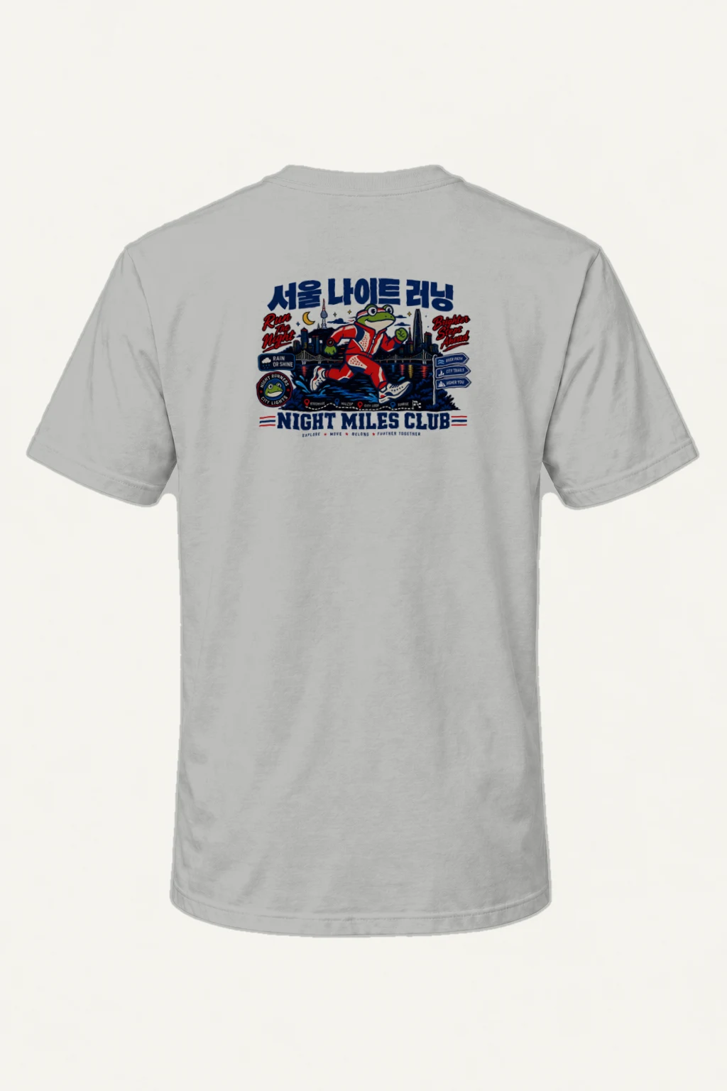 "Run The Night" Heavyweight Unisex Crewneck T-shirt | Gildan 5000