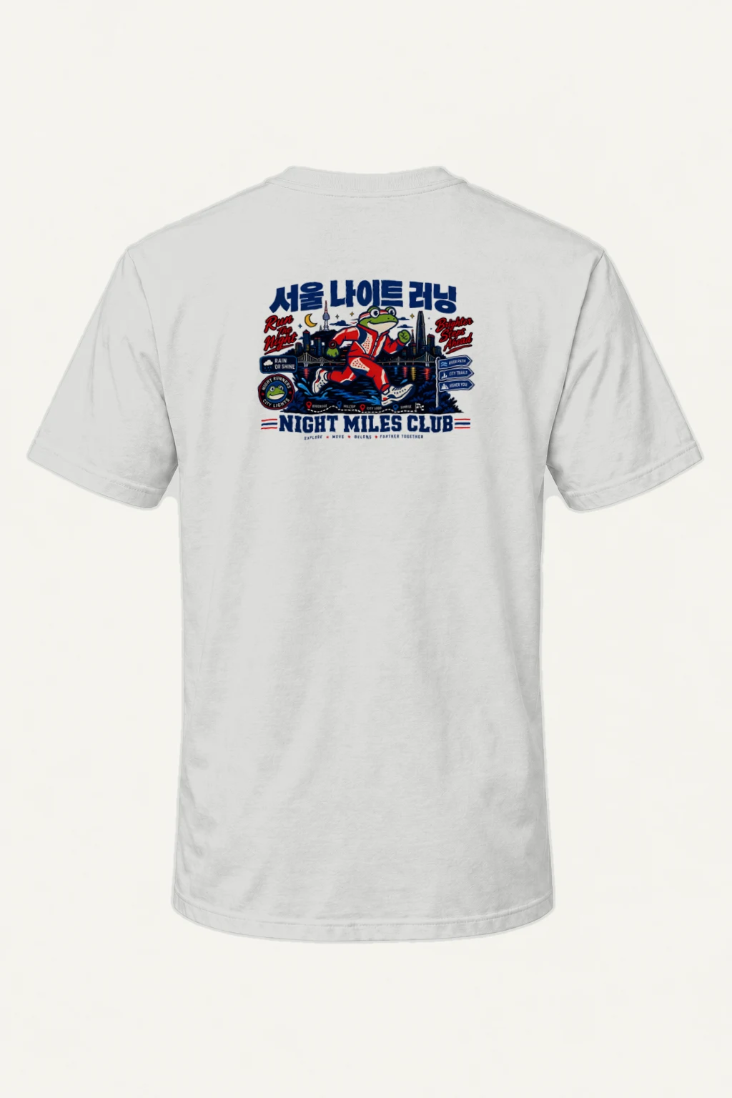 "Run The Night" Heavyweight Unisex Crewneck T-shirt | Gildan 5000