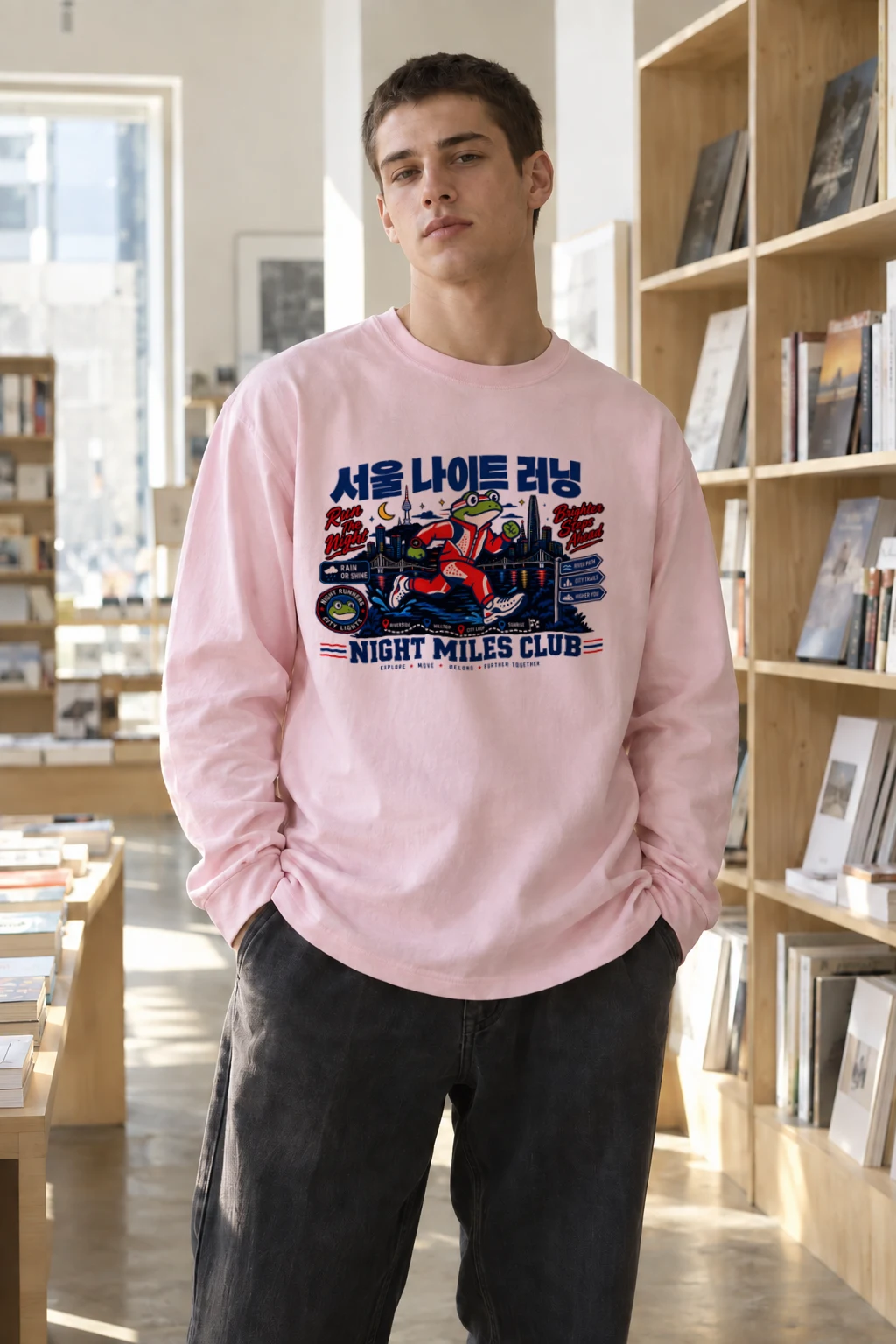 "Run The Night" Unisex Longsleeve T-shirt | Gildan 2400