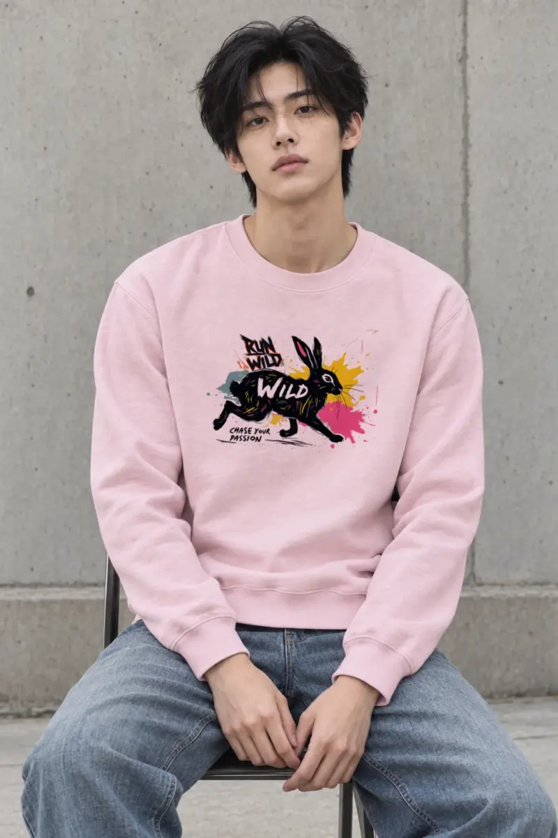 "Run Wild Chase" Heavy Blend Unisex Crewneck Sweatshirt | Gildan 18000