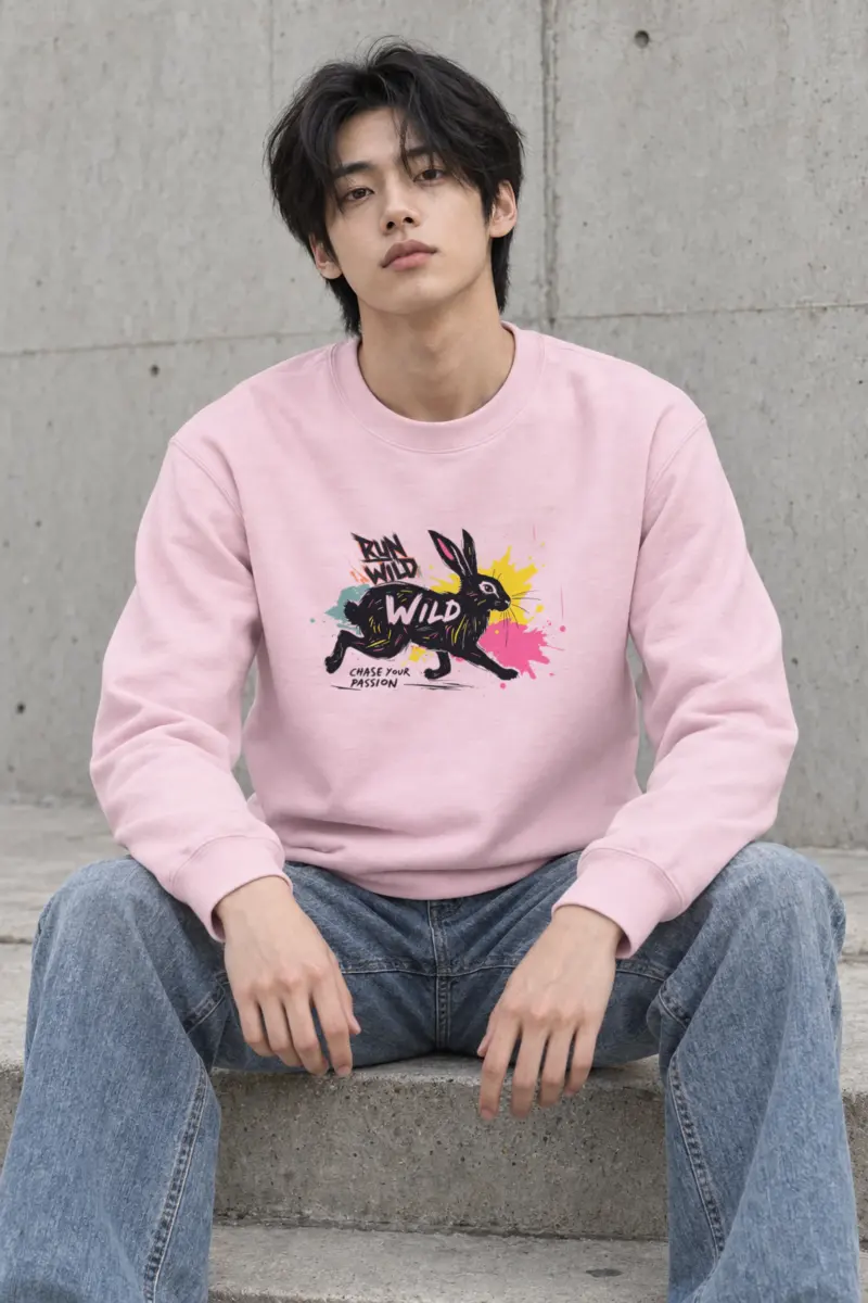 "Run Wild Chase" Heavy Blend Unisex Crewneck Sweatshirt