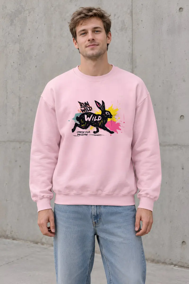 "Run Wild Chase" Heavy Blend Unisex Crewneck Sweatshirt