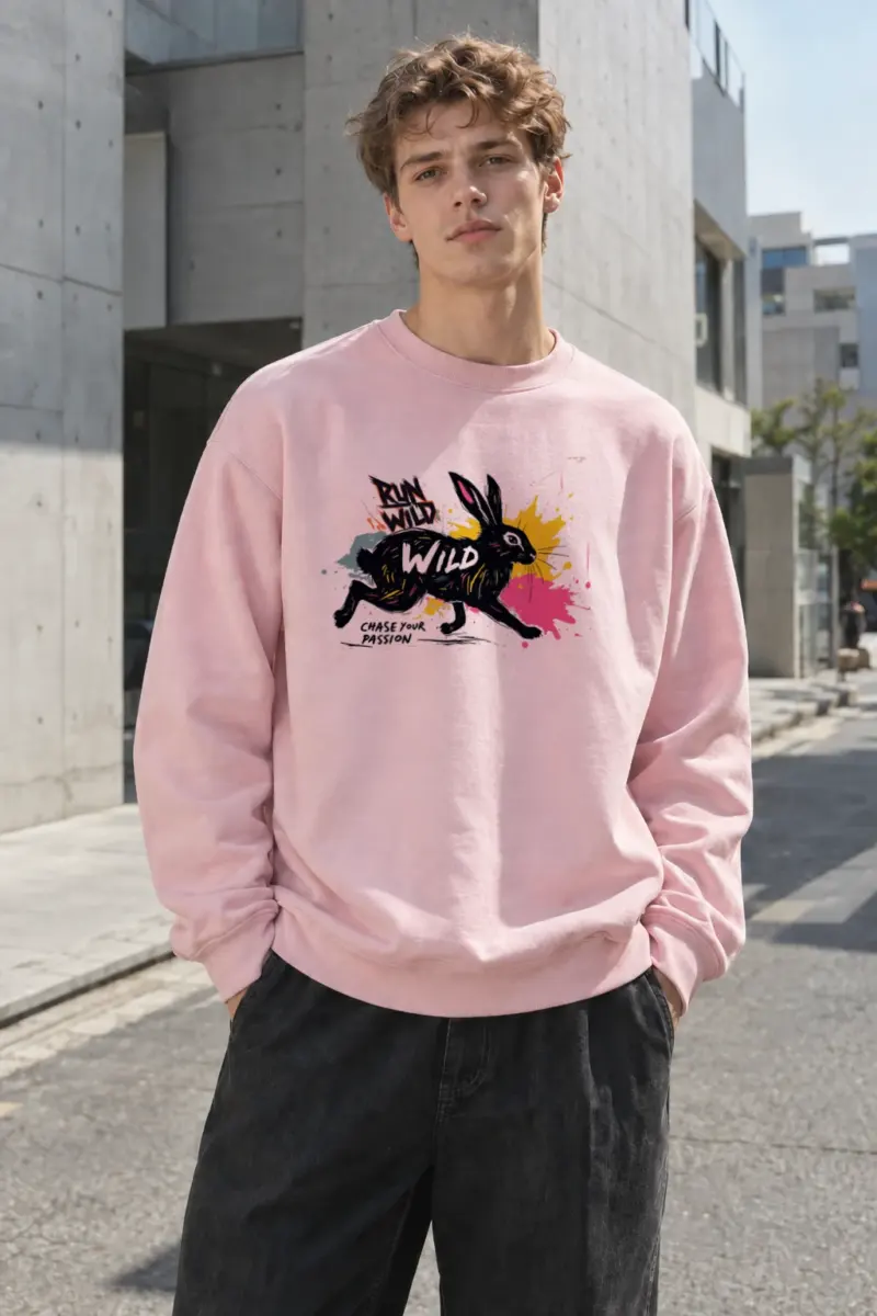 “Run Wild Chase” Heavy Blend Unisex Crewneck Sweatshirt | Gildan 18000