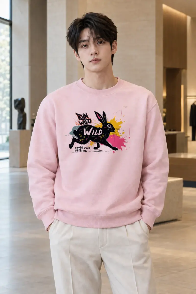 "Run Wild Chase" Heavy Blend Unisex Crewneck Sweatshirt | Gildan 18000