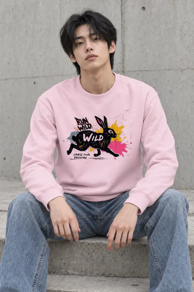 "Run Wild Chase" Heavy Blend Unisex Crewneck Sweatshirt