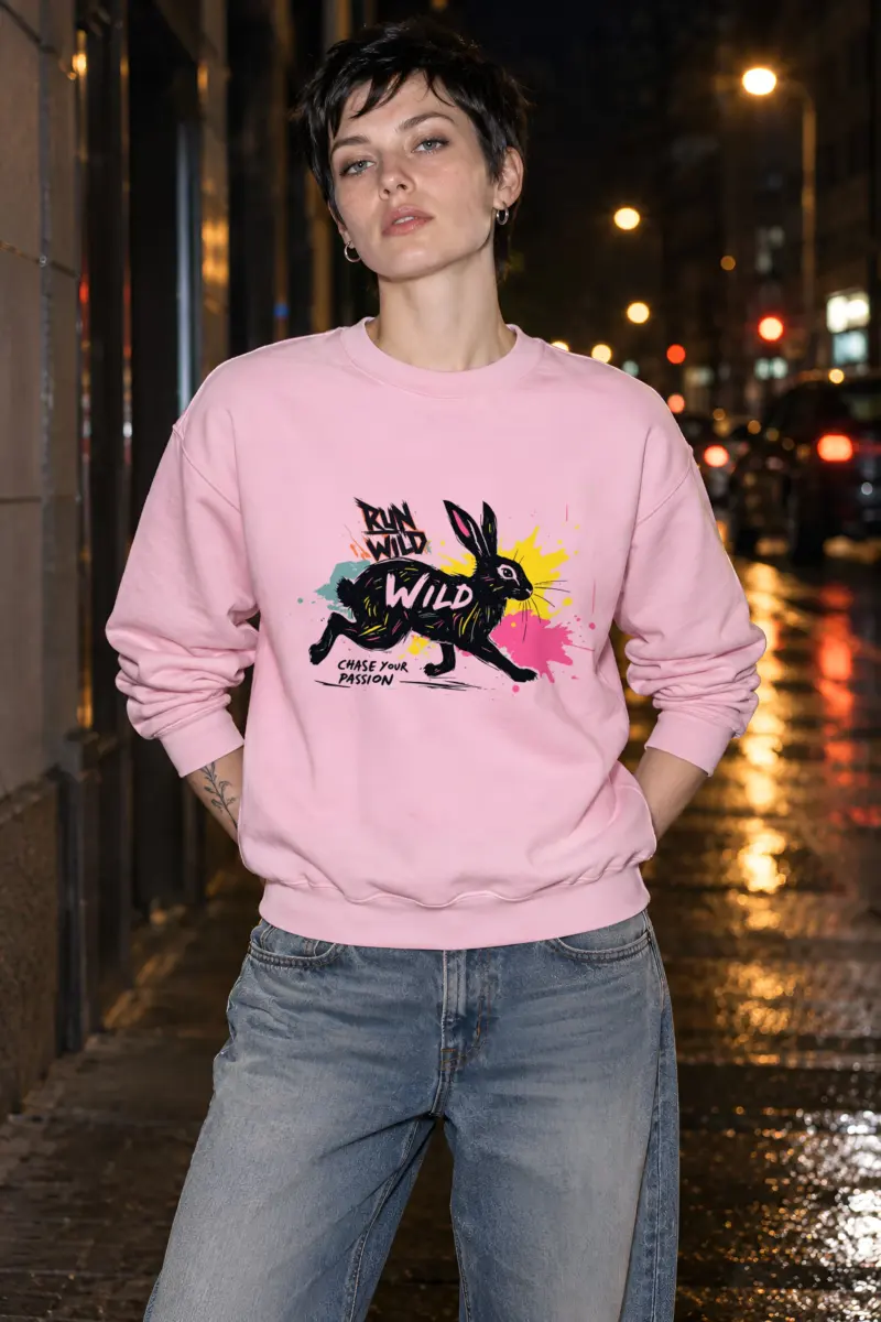 "Run Wild Chase" Heavy Blend Unisex Crewneck Sweatshirt