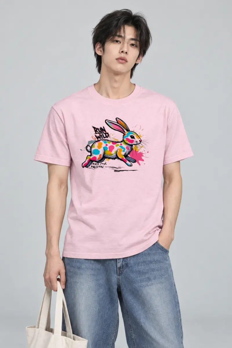 "Run Wild" Heavyweight Unisex Crewneck T-shirt