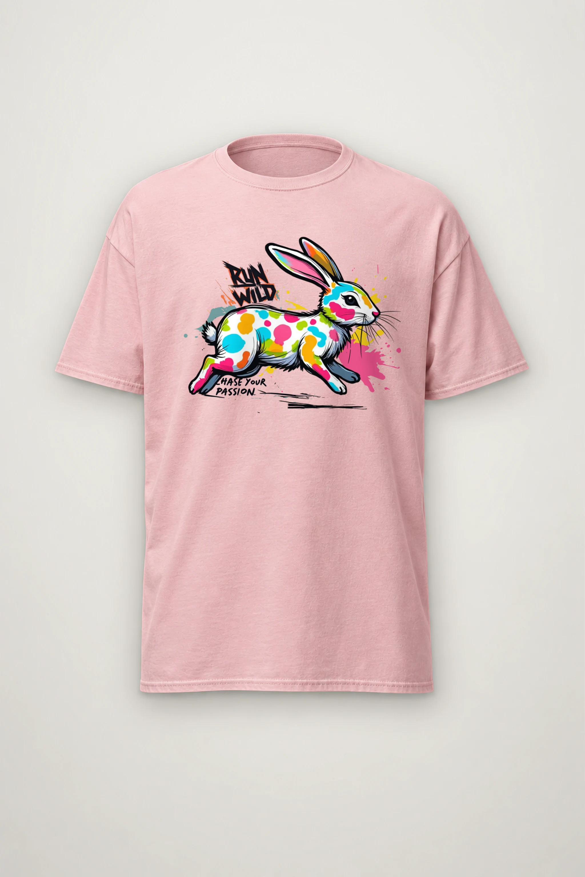"Run Wild" Heavyweight Unisex Crewneck T-shirt