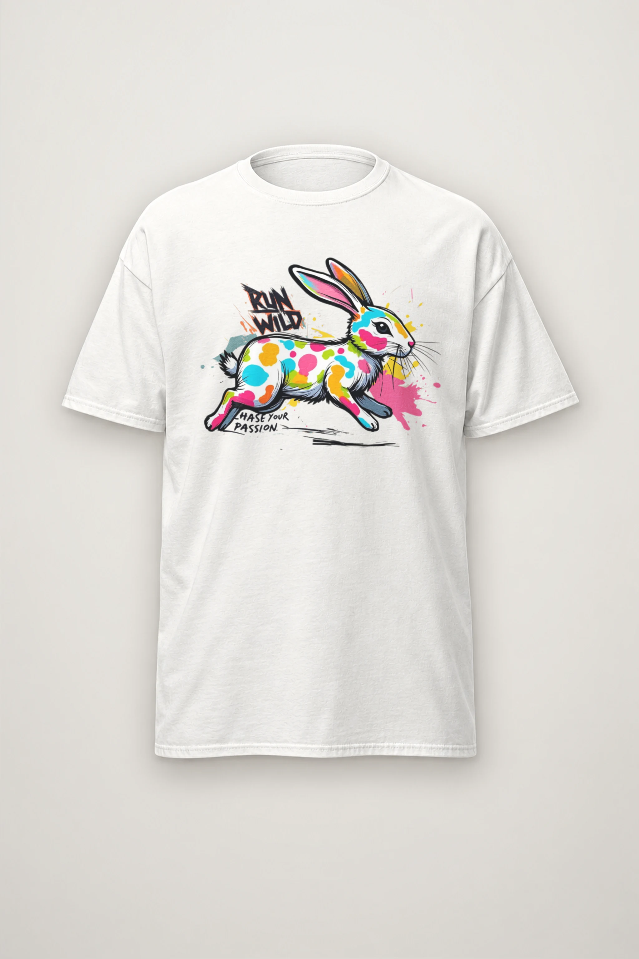 "Run Wild" Heavyweight Unisex Crewneck T-shirt