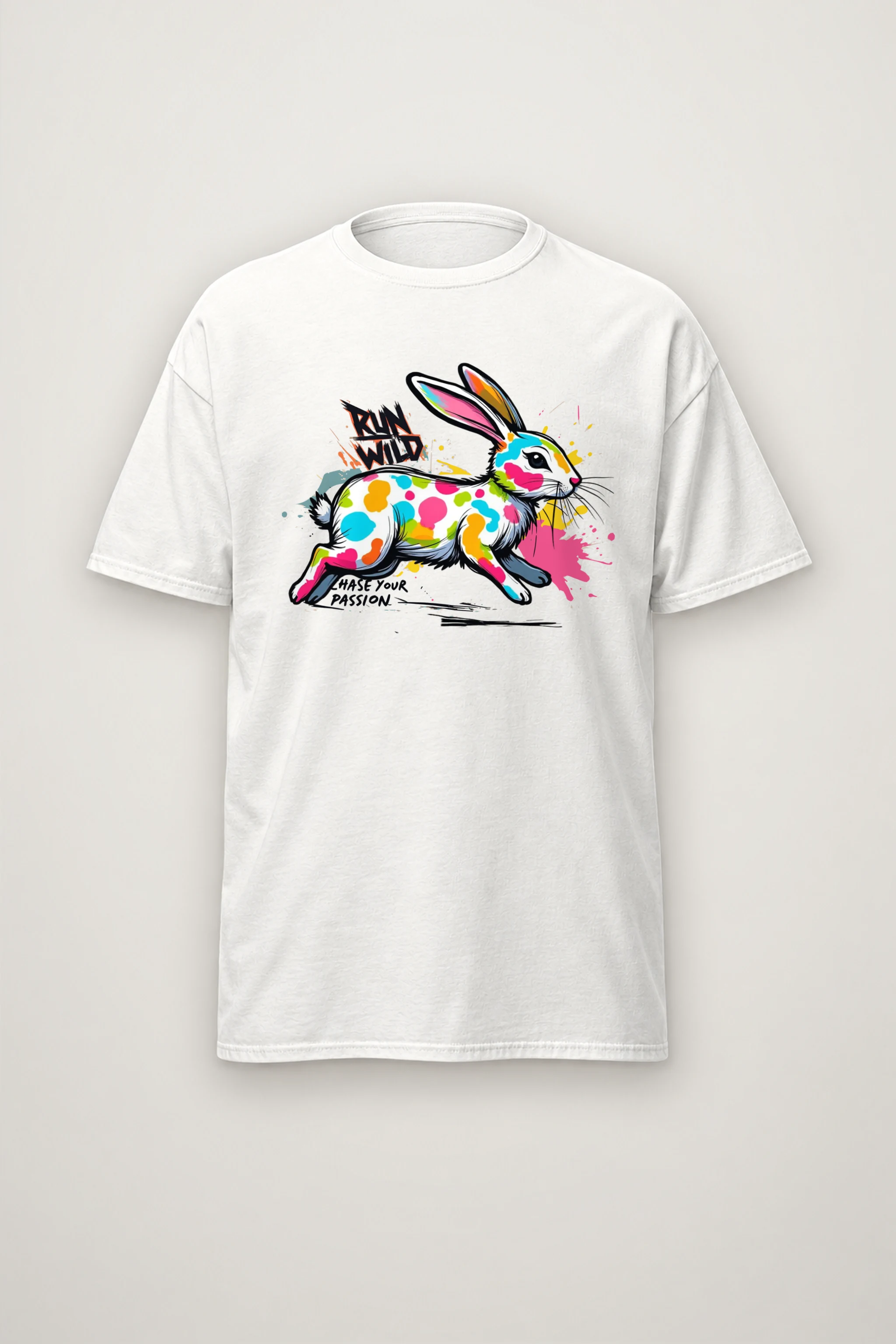 "Run Wild" Heavyweight Unisex Crewneck T-shirt