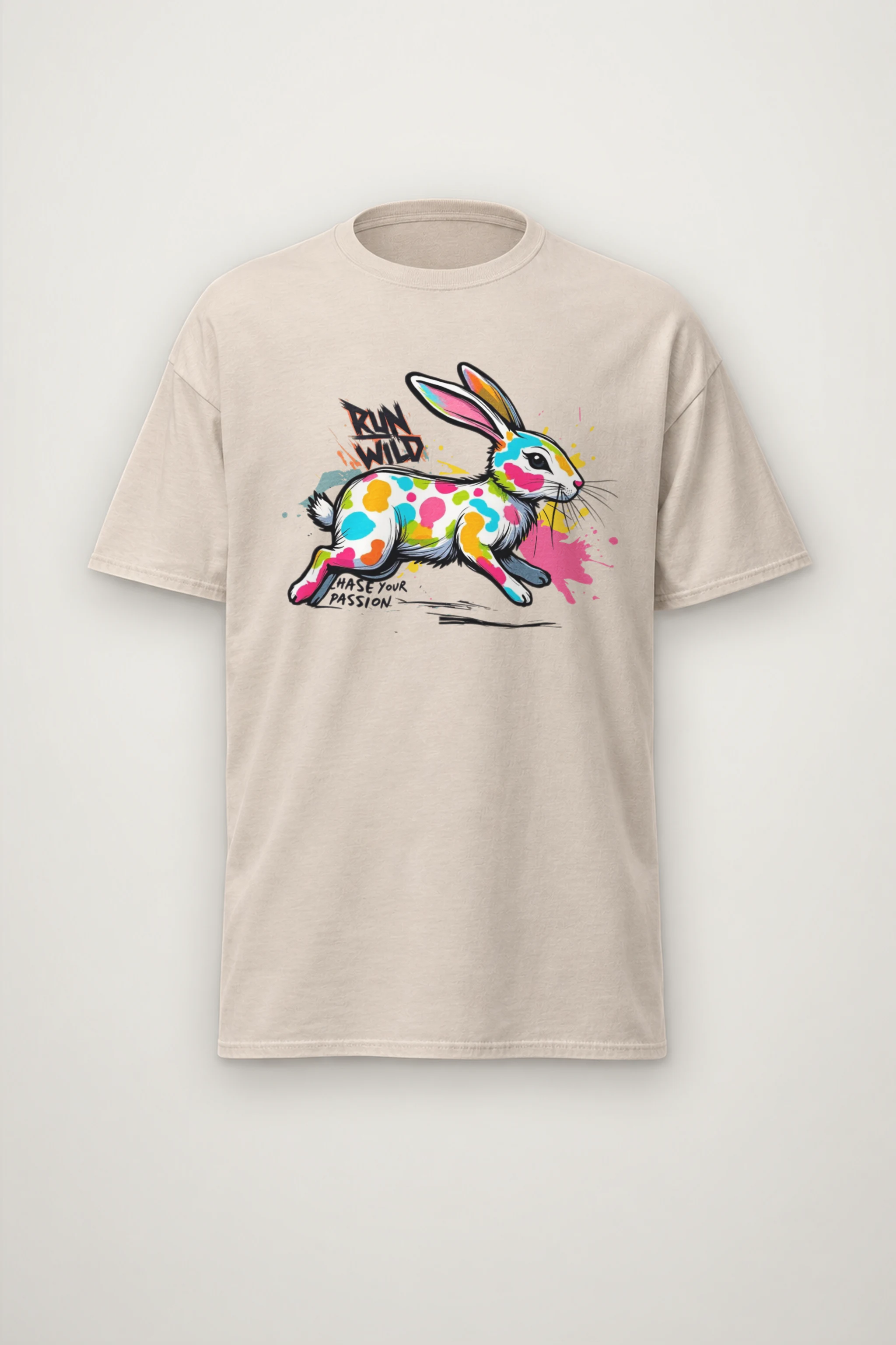 "Run Wild" Heavyweight Unisex Crewneck T-shirt