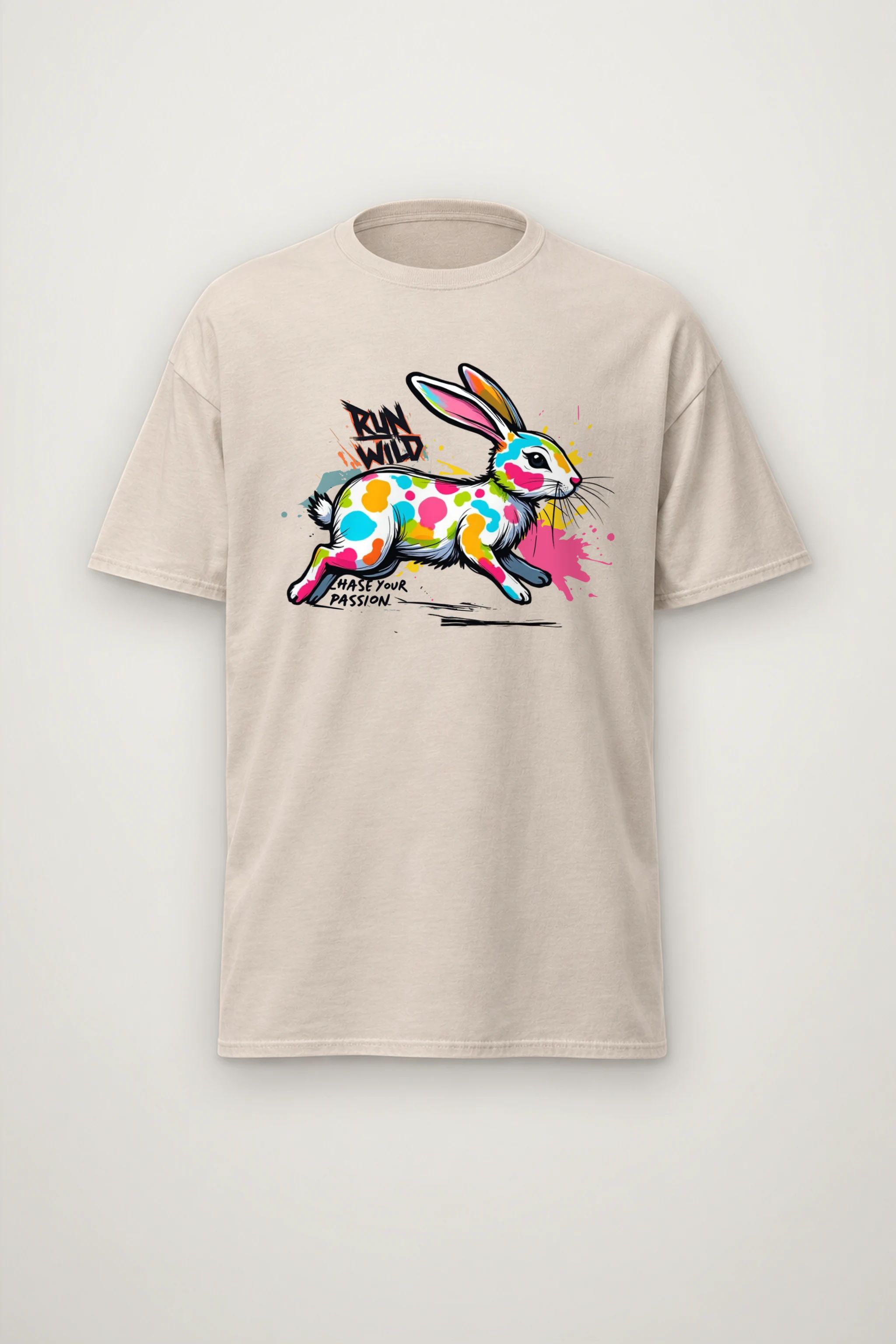 "Run Wild" Heavyweight Unisex Crewneck T-shirt