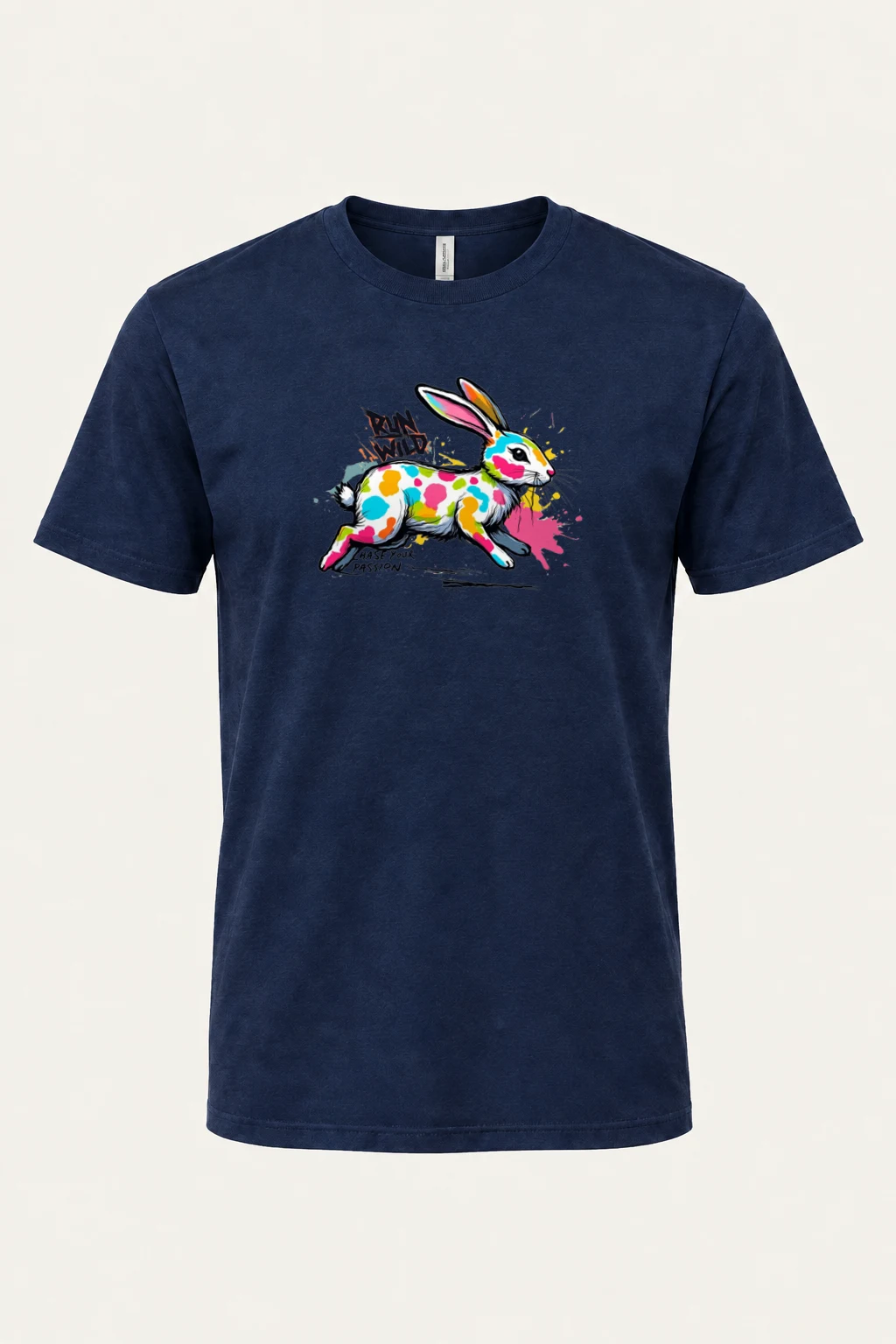 "Run Wild" Heavyweight Unisex Crewneck T-shirt | Gildan 5000