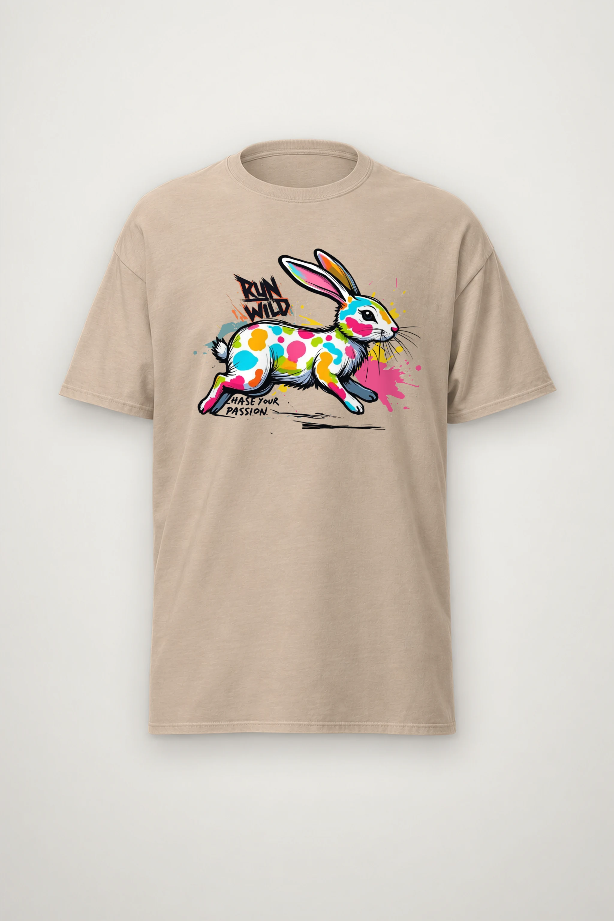 "Run Wild" Heavyweight Unisex Crewneck T-shirt