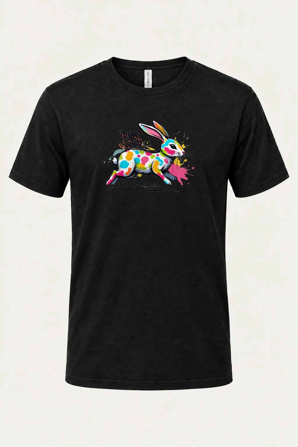 "Run Wild" Heavyweight Unisex Crewneck T-shirt | Gildan 5000
