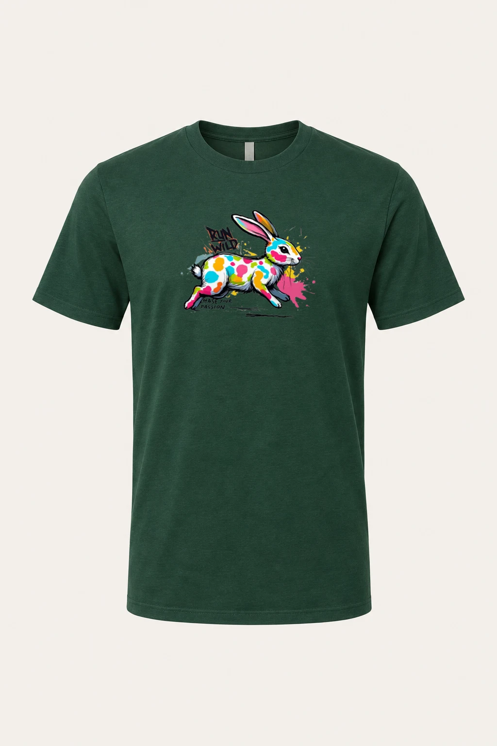 "Run Wild" Heavyweight Unisex Crewneck T-shirt | Gildan 5000