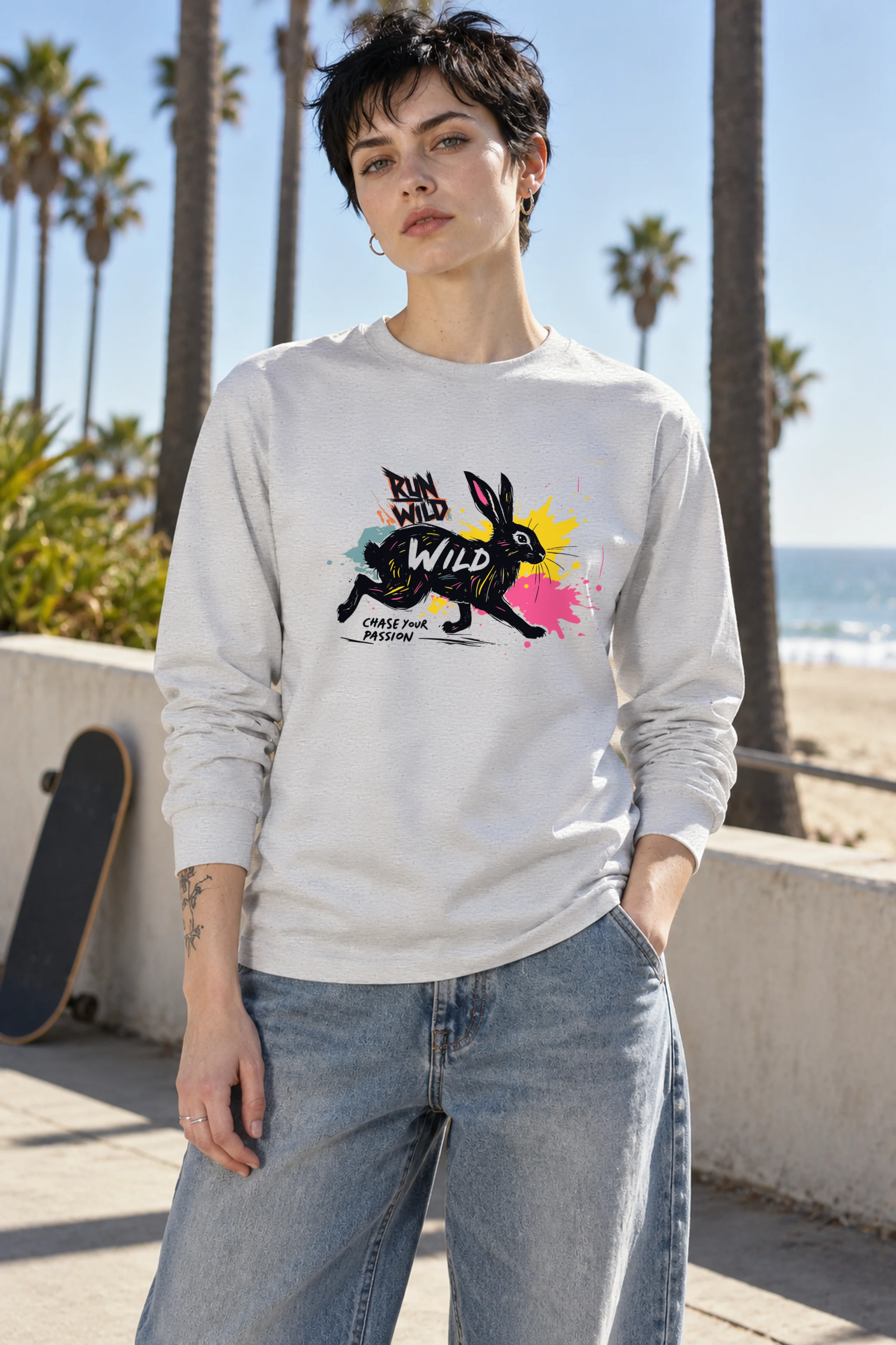 "Run Wild" Unisex Longsleeve T-shirt