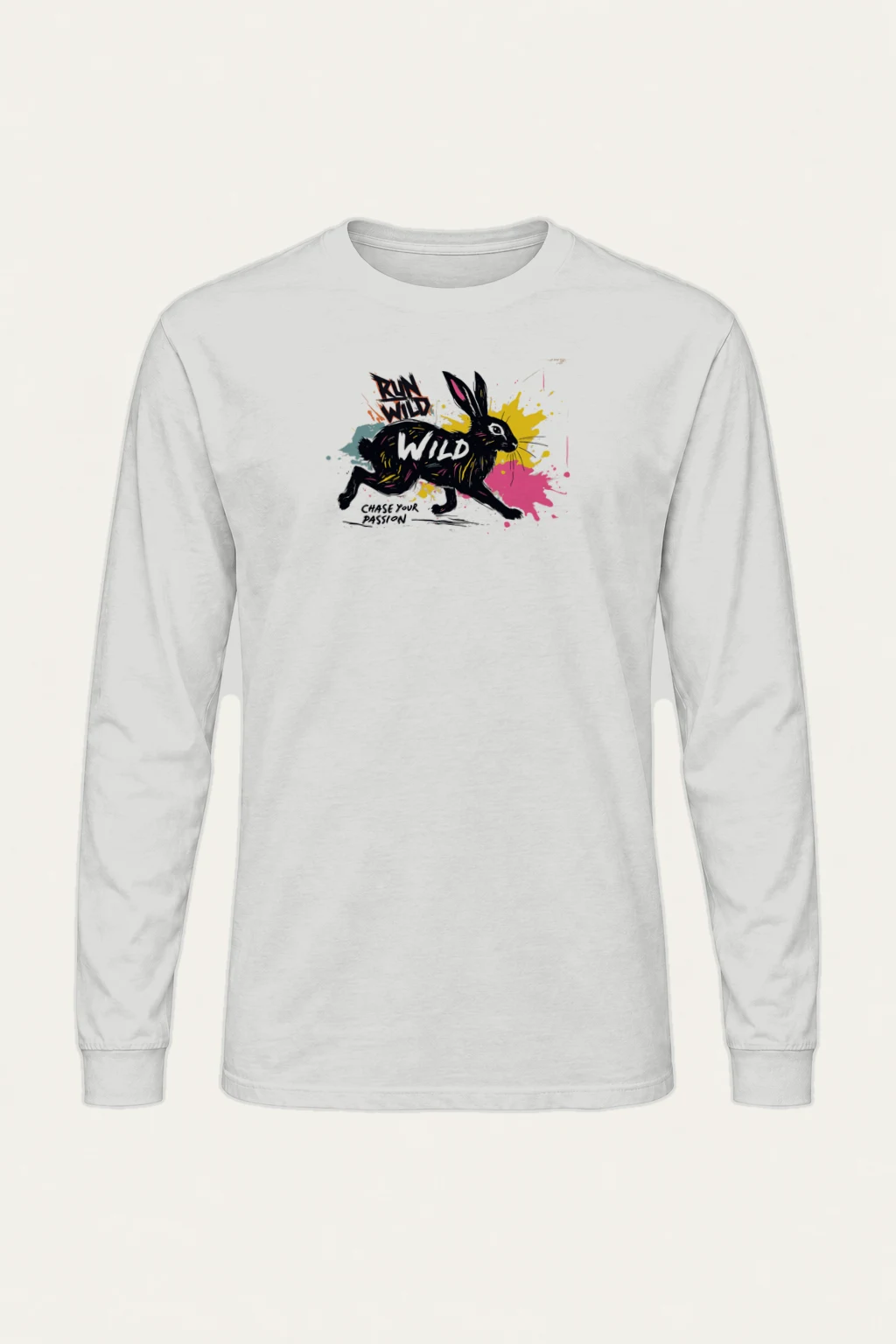 "Run Wild" Unisex Longsleeve T-shirt | Gildan 2400
