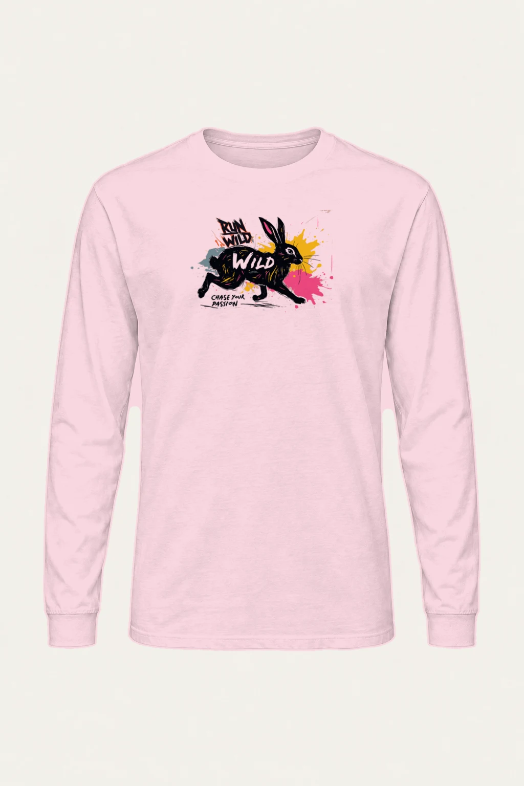 "Run Wild" Unisex Longsleeve T-shirt | Gildan 2400