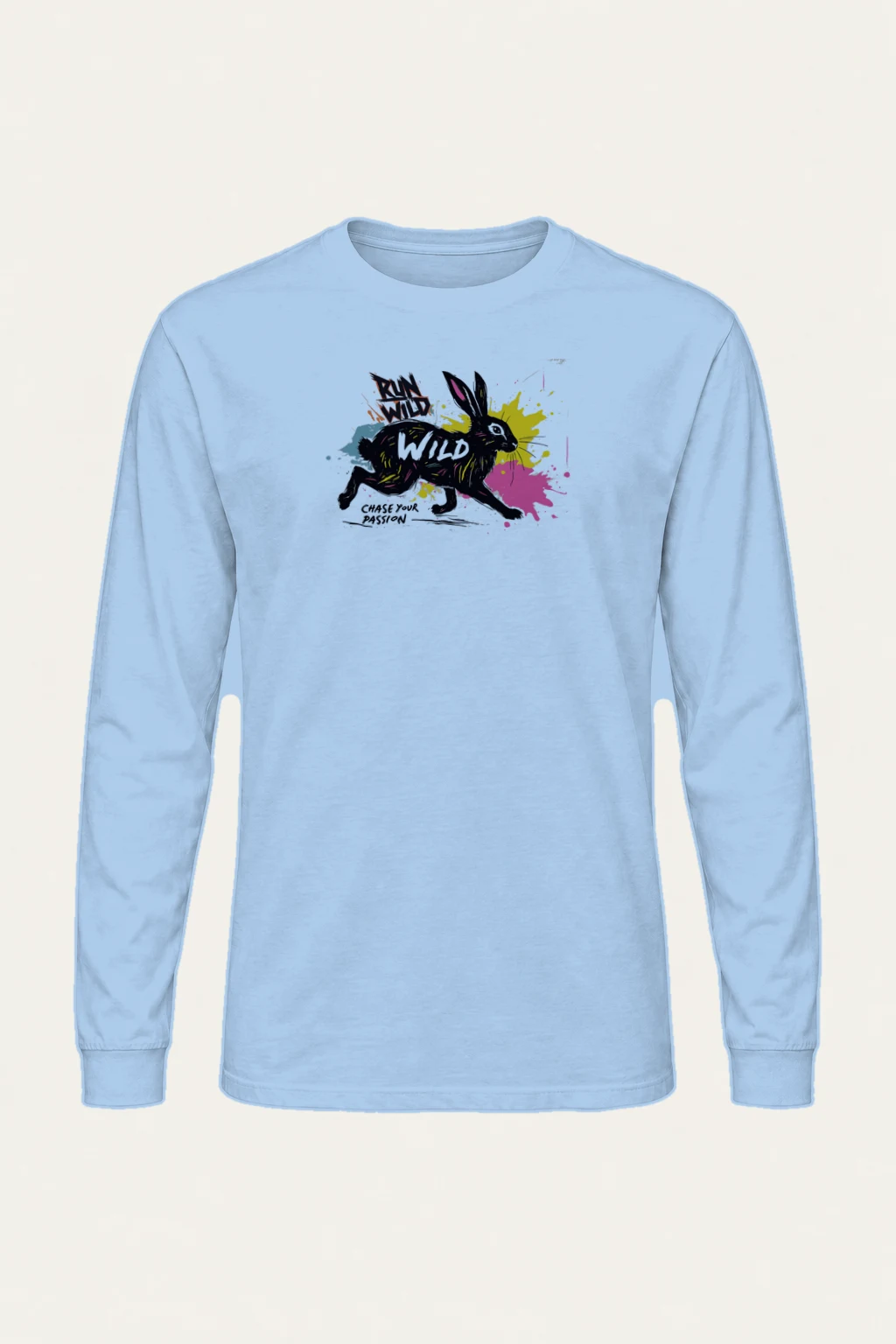 "Run Wild" Unisex Longsleeve T-shirt | Gildan 2400