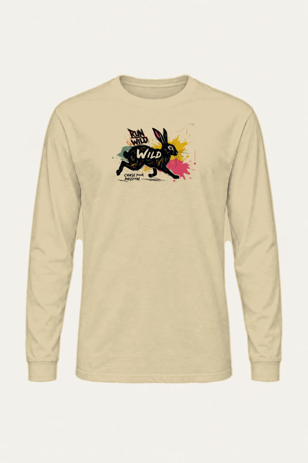 "Run Wild" Unisex Longsleeve T-shirt | Gildan 2400
