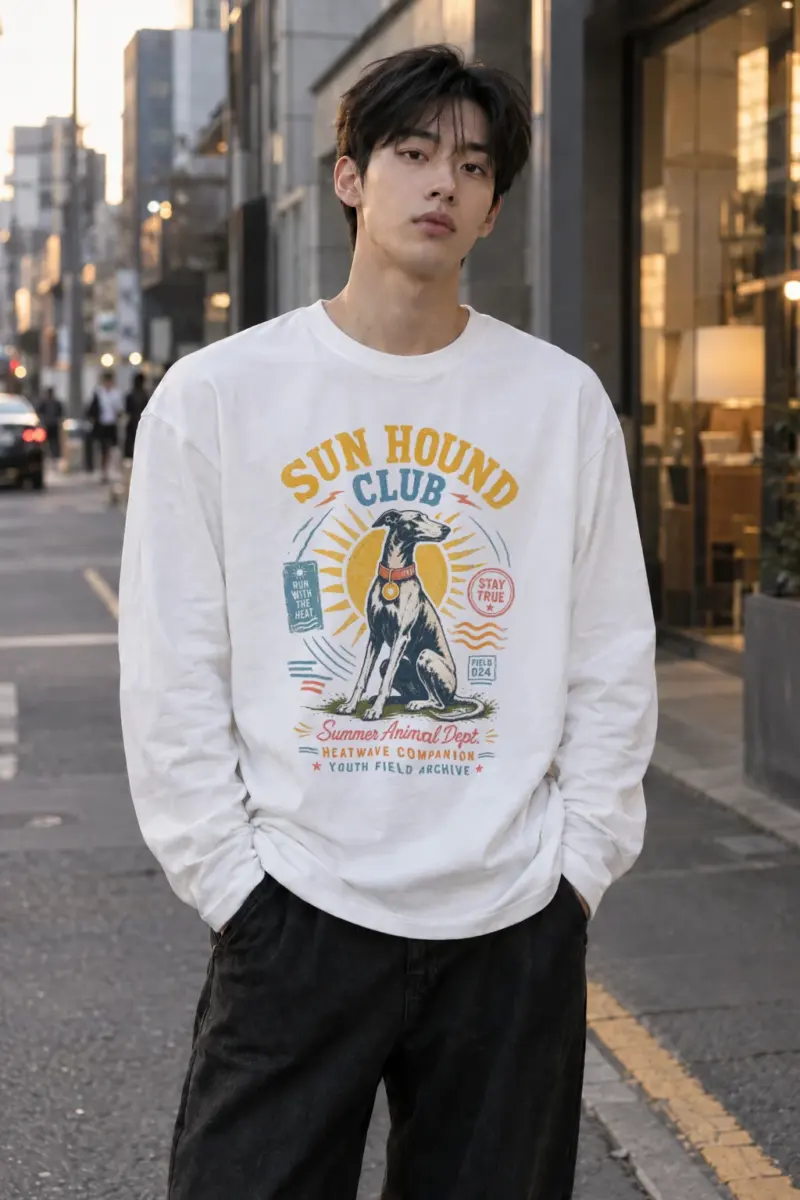 "Run With The Heat" Unisex Longsleeve T-shirt | Gildan 2400