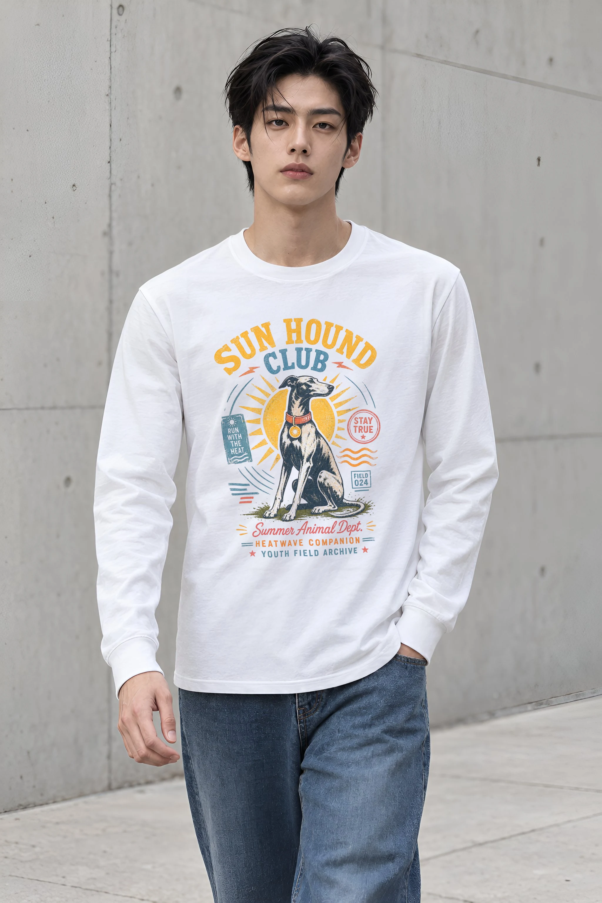 "Run With The Heat" Unisex Longsleeve T-shirt