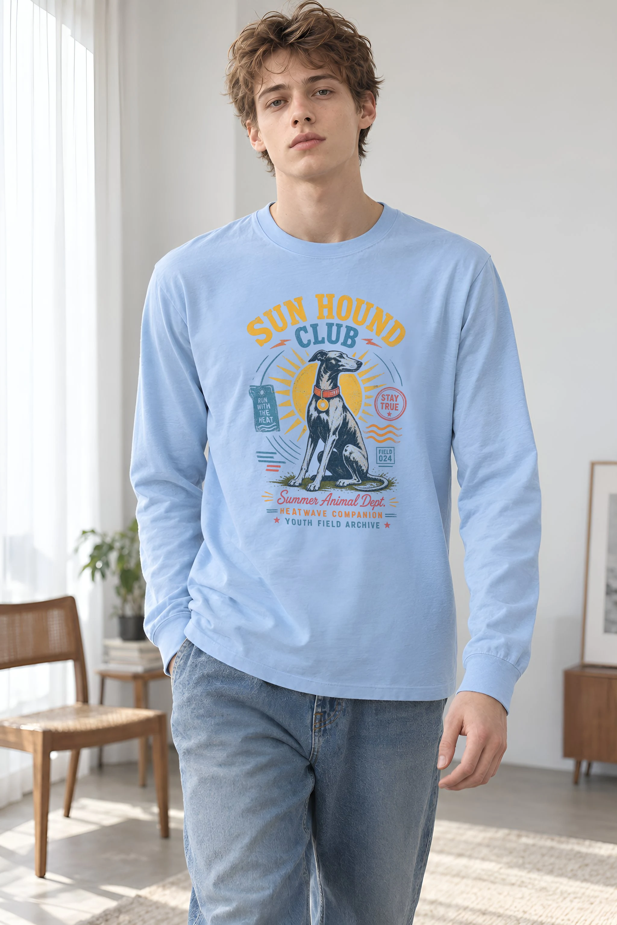 "Run With The Heat" Unisex Longsleeve T-shirt
