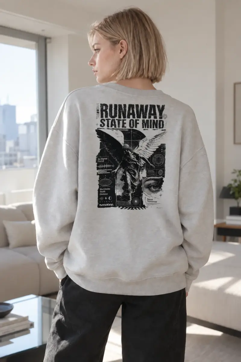 "Runaway State" Heavy Blend Unisex Crewneck Sweatshirt | Gildan 18000