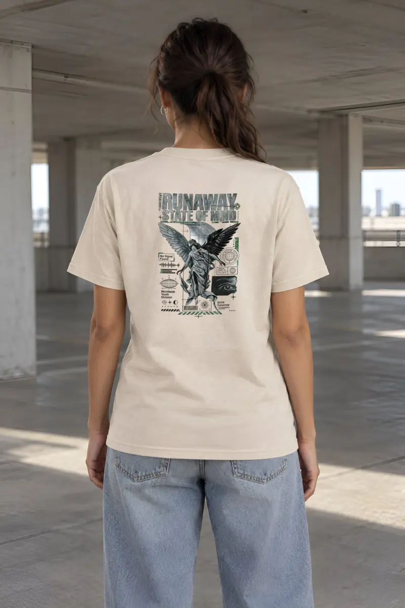 "Runaway State" Heavyweight Unisex Crewneck T-shirt
