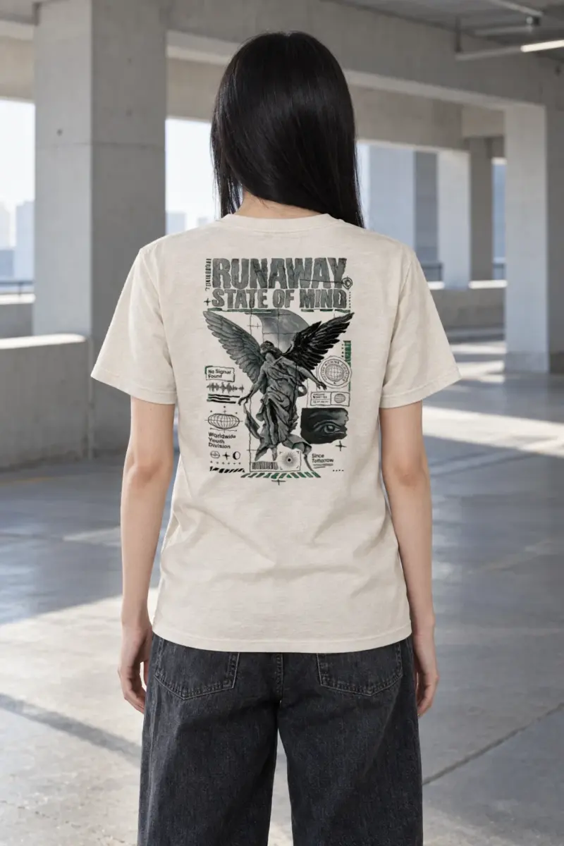 "Runaway State" Heavyweight Unisex Crewneck T-shirt | Gildan 5000