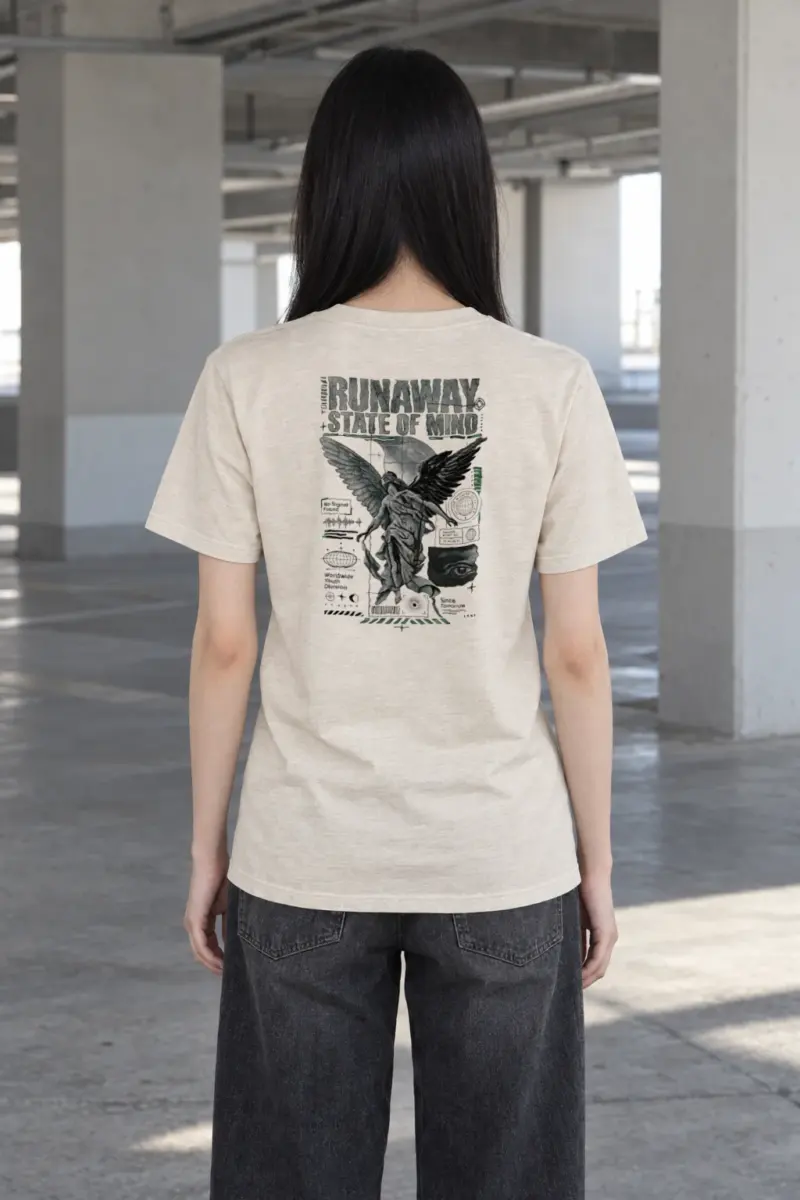 "Runaway State" Heavyweight Unisex Crewneck T-shirt