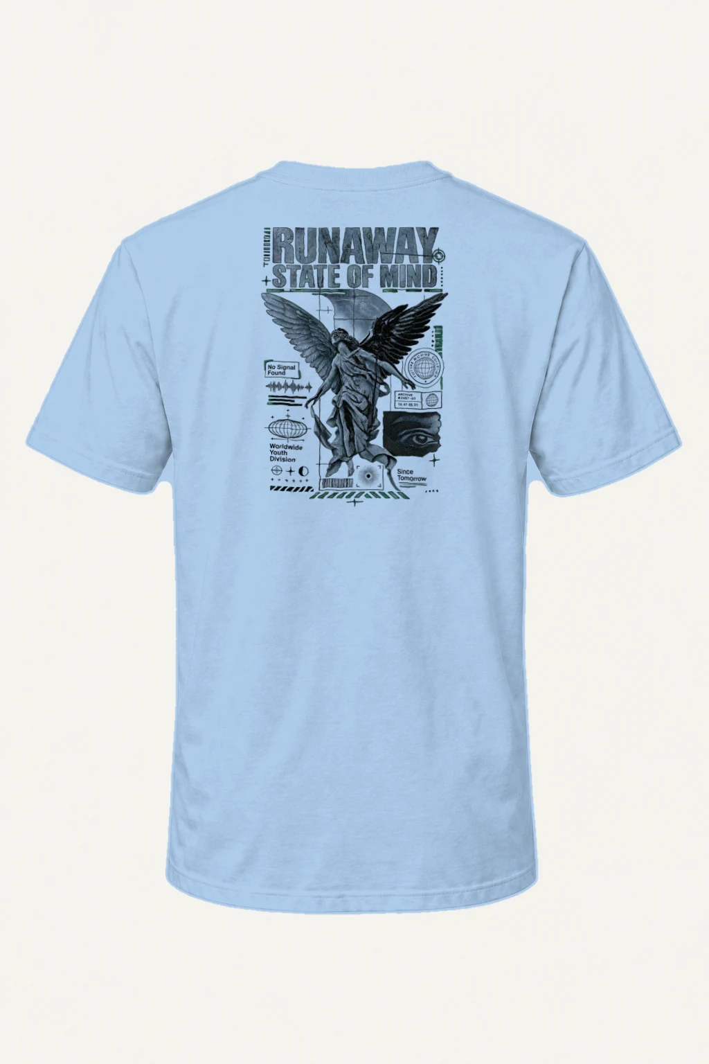 "Runaway State" Heavyweight Unisex Crewneck T-shirt | Gildan 5000