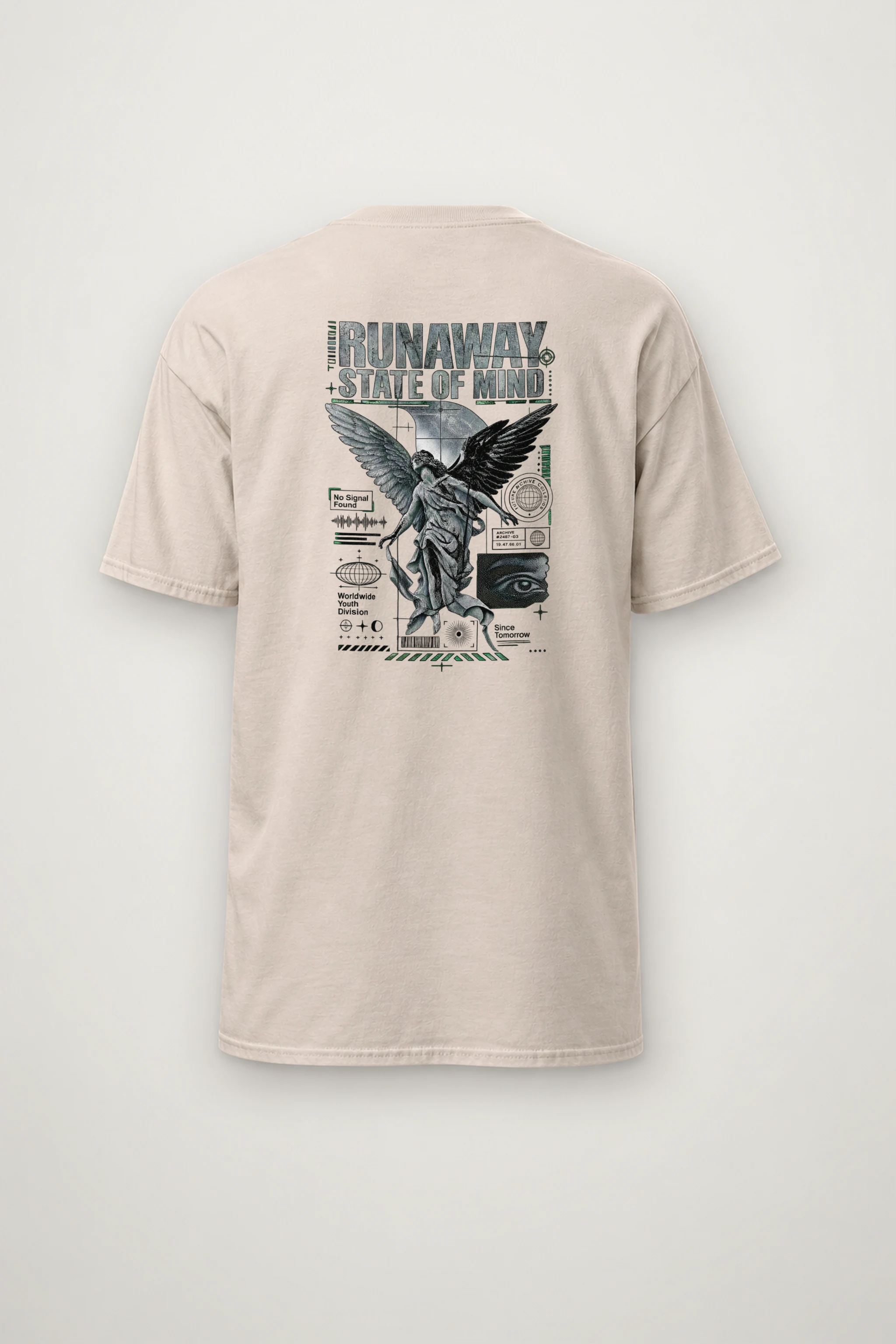 "Runaway State" Heavyweight Unisex Crewneck T-shirt
