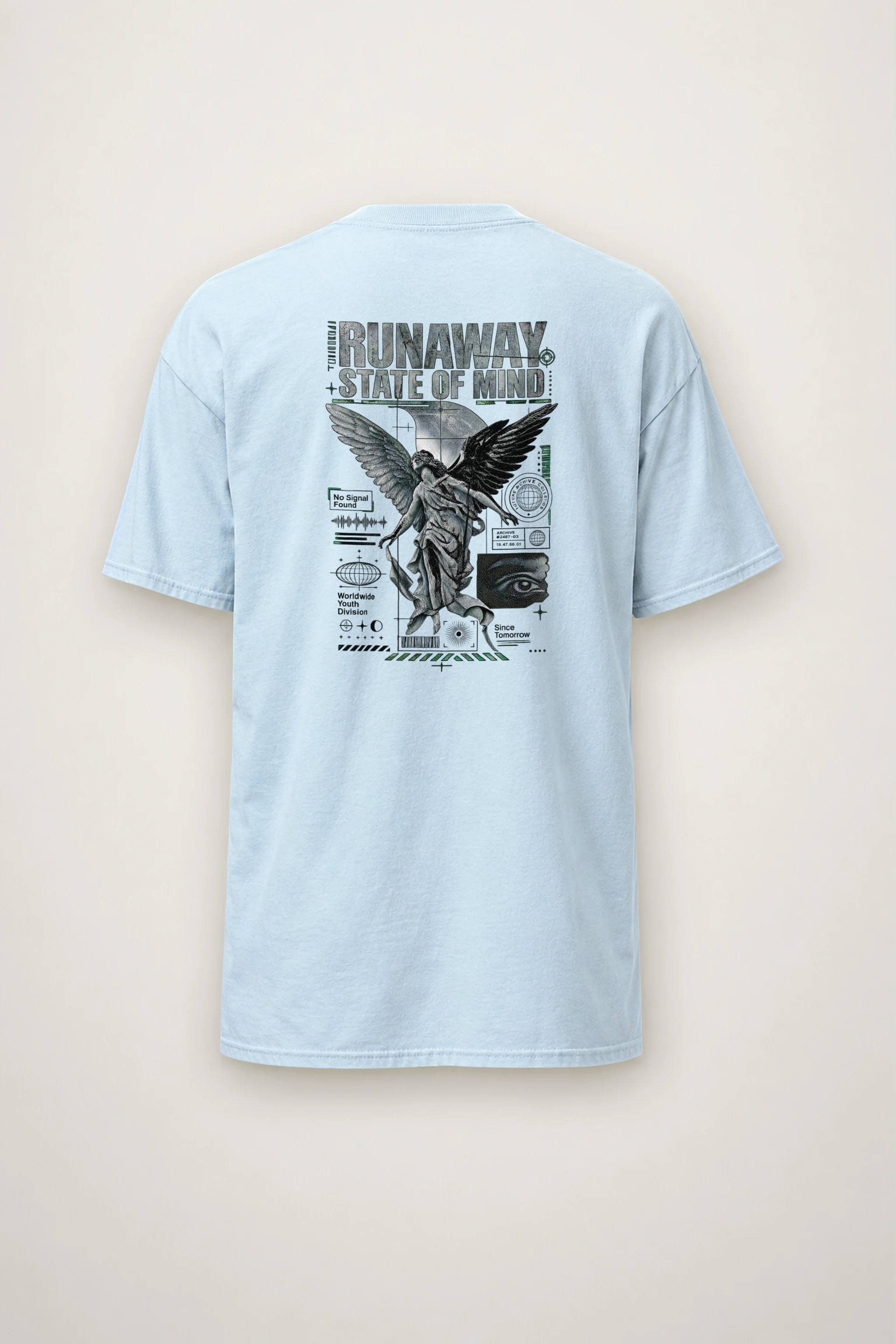 "Runaway State" Heavyweight Unisex Crewneck T-shirt