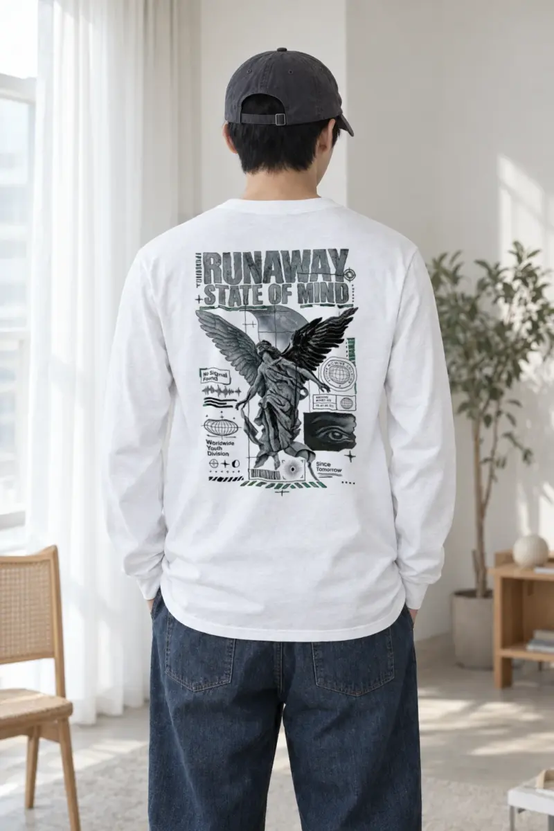 "Runaway State Of Mind" Unisex Longsleeve T-shirt | Gildan 2400