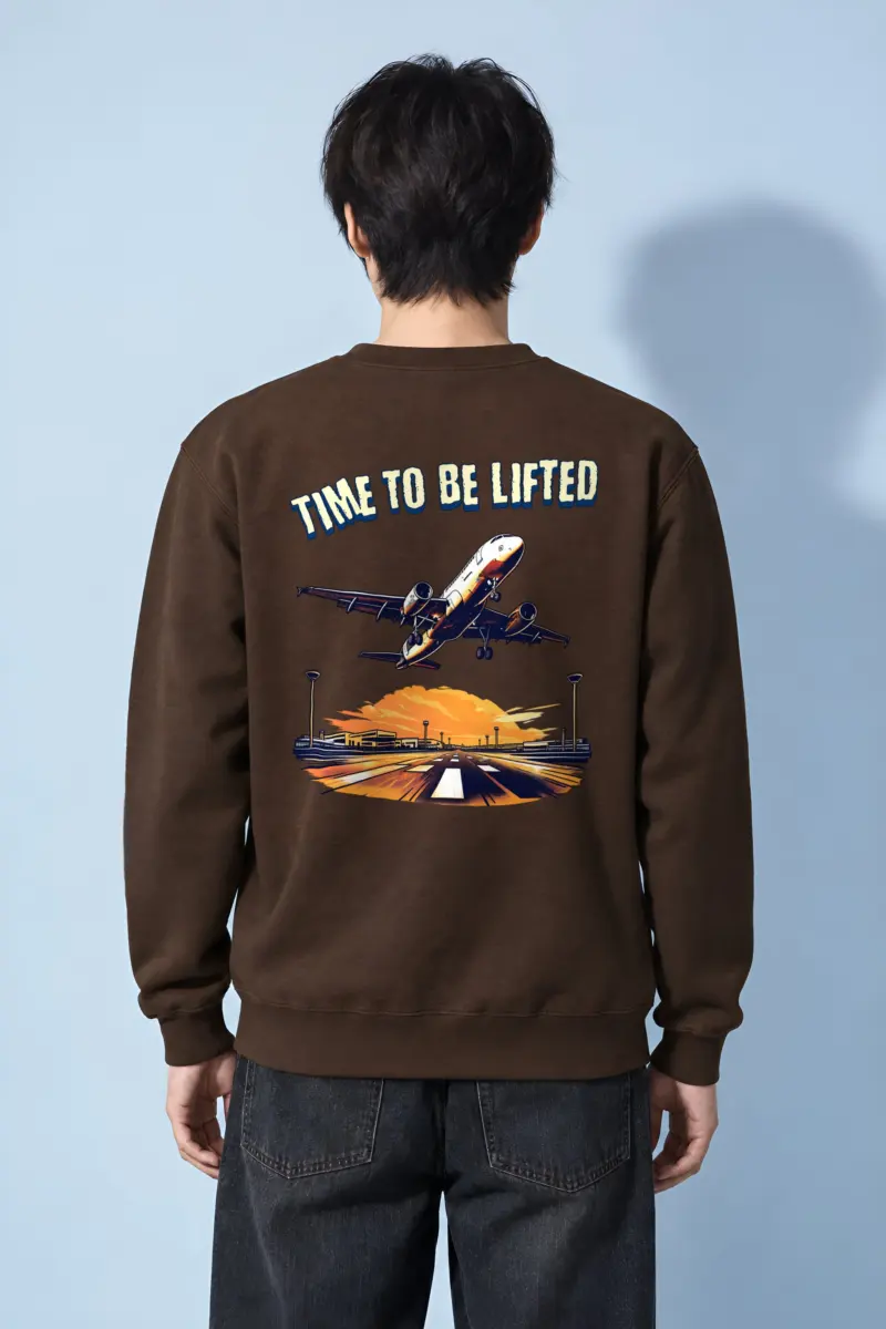 "Runway Ascent" Heavy Blend Unisex Crewneck Sweatshirt