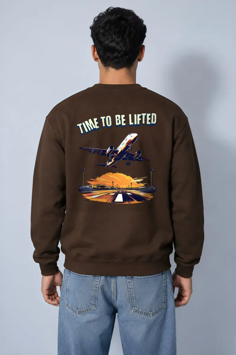 "Runway Ascent" Heavy Blend Unisex Crewneck Sweatshirt