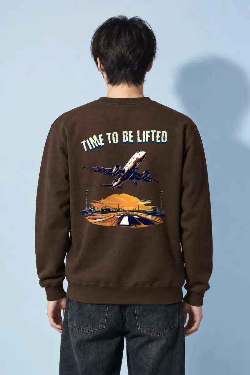 "Runway Ascent" Heavy Blend Unisex Crewneck Sweatshirt