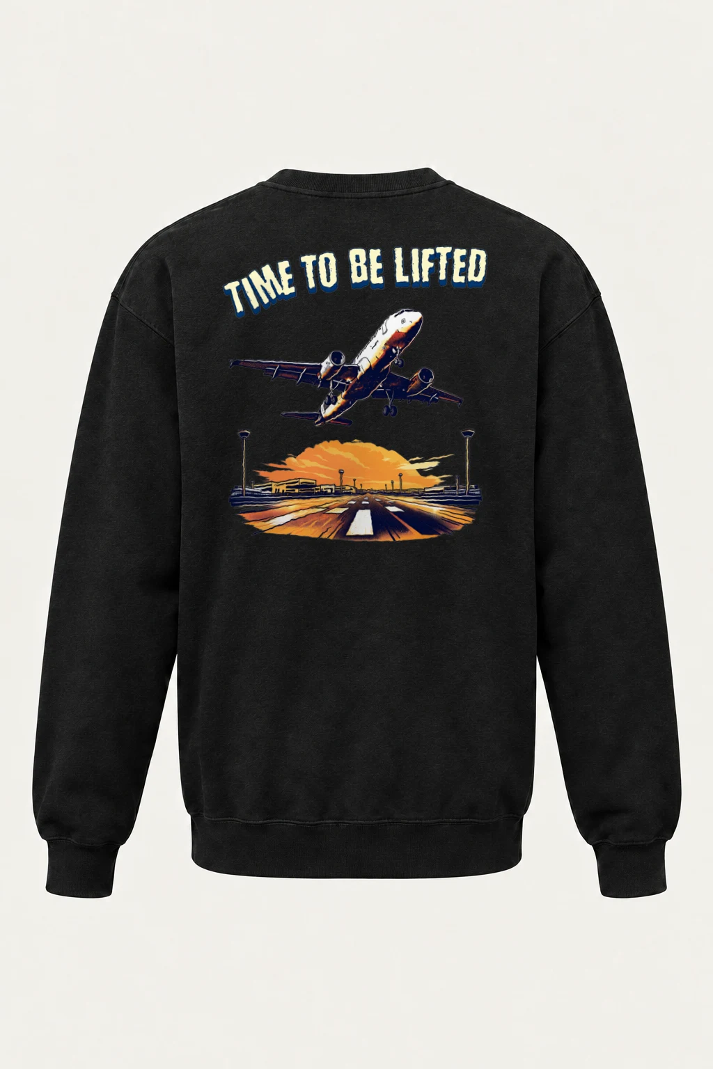"Runway Ascent" Heavy Blend Unisex Crewneck Sweatshirt | Gildan 18000