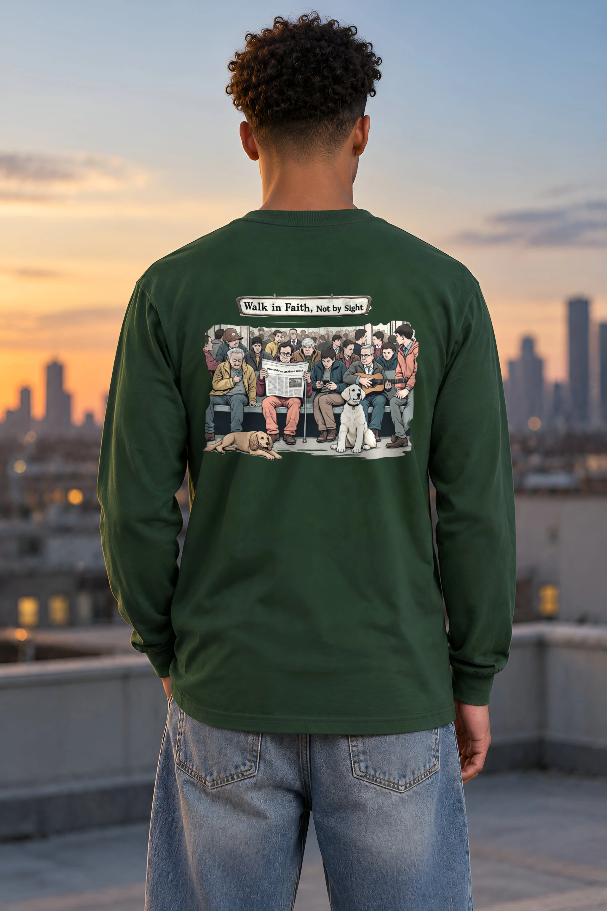 "Rush Hour Chorus" Unisex Longsleeve T-shirt