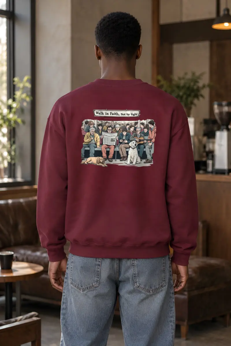 "Rush Hour Reflections" Heavy Blend Unisex Crewneck Sweatshirt