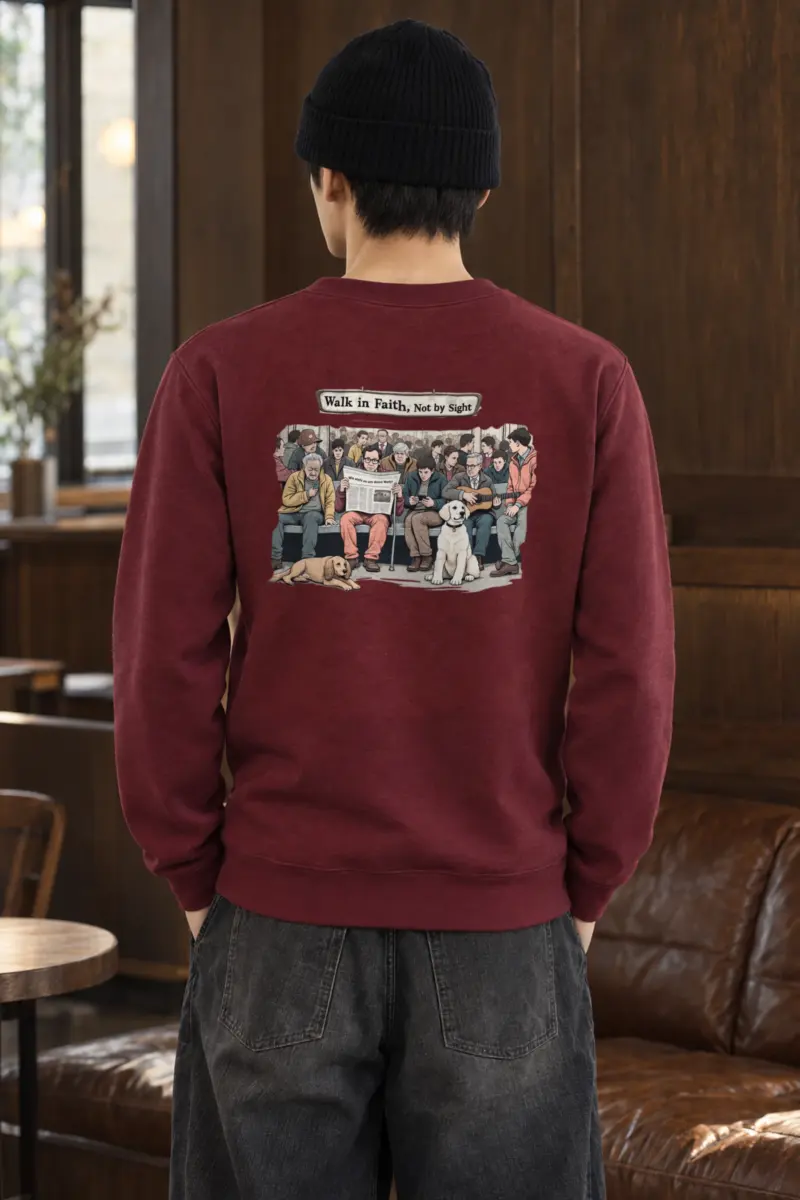 "Rush Hour Reflections" Heavy Blend Unisex Crewneck Sweatshirt