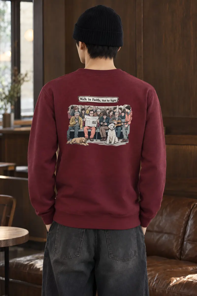 "Rush Hour Reflections" Heavy Blend Unisex Crewneck Sweatshirt