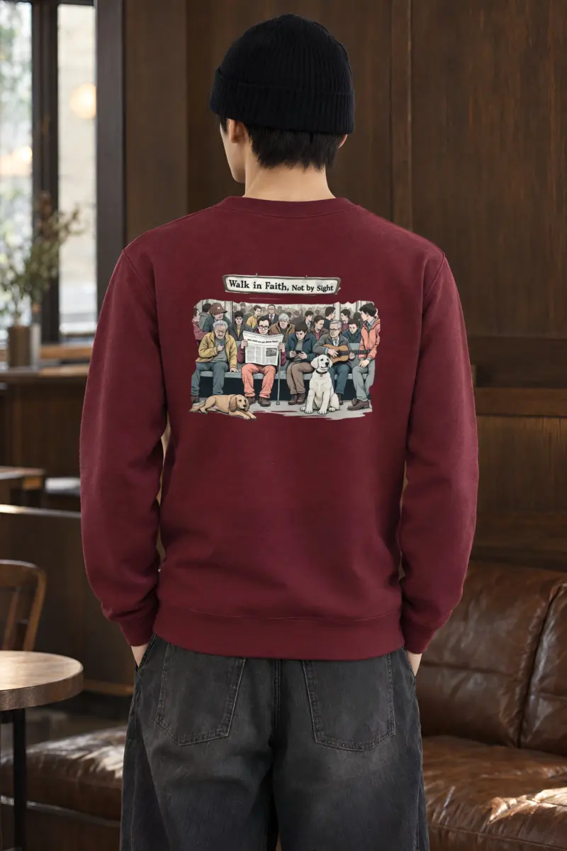 "Rush Hour Reflections" Heavy Blend Unisex Crewneck Sweatshirt