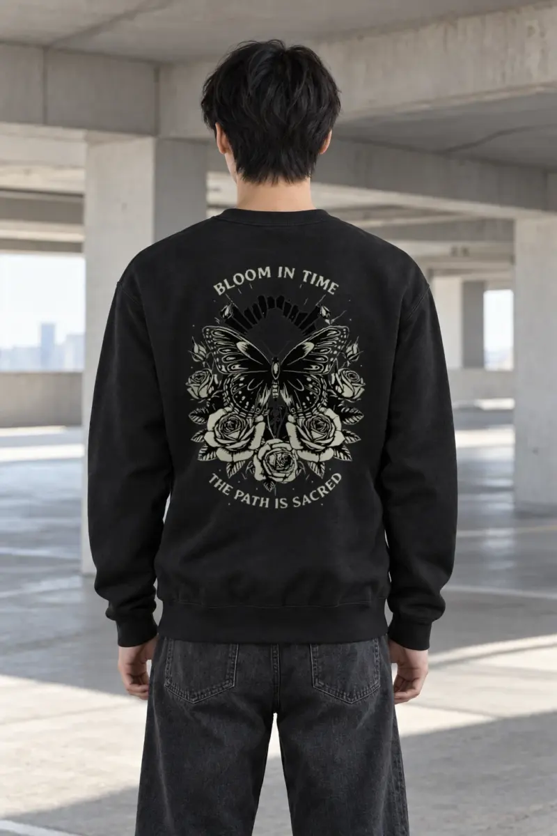 "Sacred Garden Flight" Heavy Blend Unisex Crewneck Sweatshirt | Gildan 18000