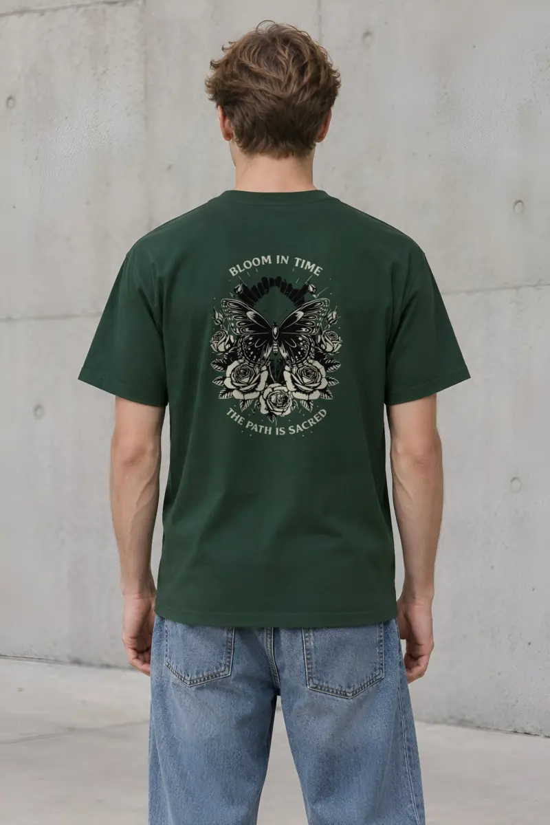 "Sacred Garden Flight" Heavyweight Unisex Crewneck T-shirt